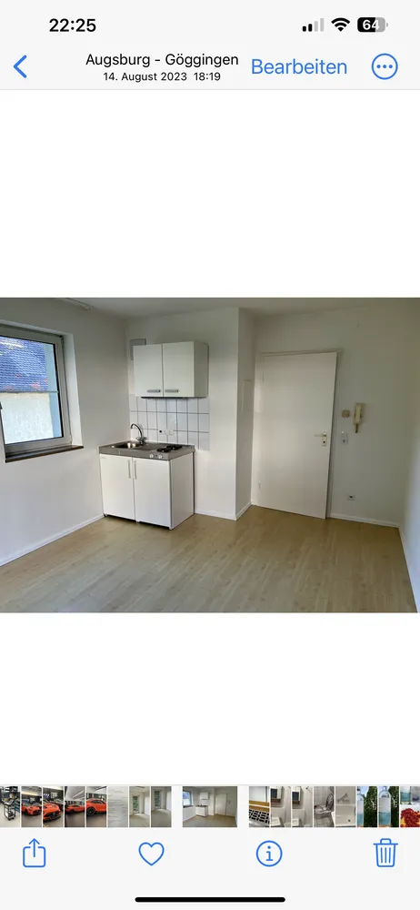 1 room apartment with 21 m² in Augsburg – Photo 2