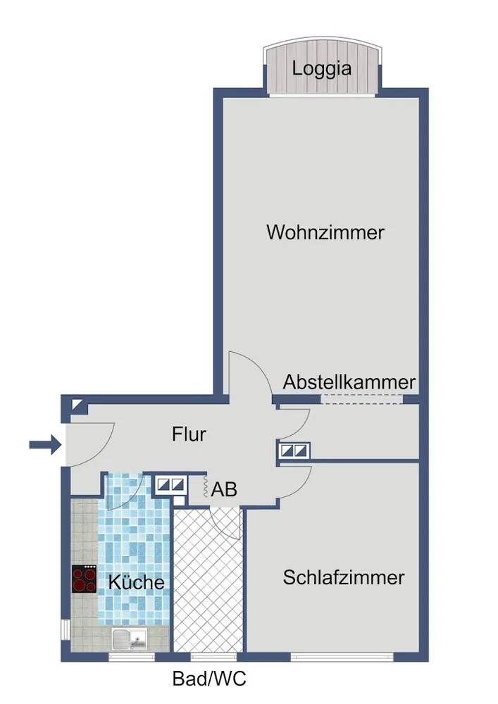 2 Zimmer Wohnung mit 55 m² in Frankfurt am Main – Bild 4