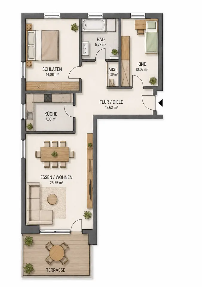 2 Zimmer Wohnung mit 54 m² in Bielefeld – Bild 9