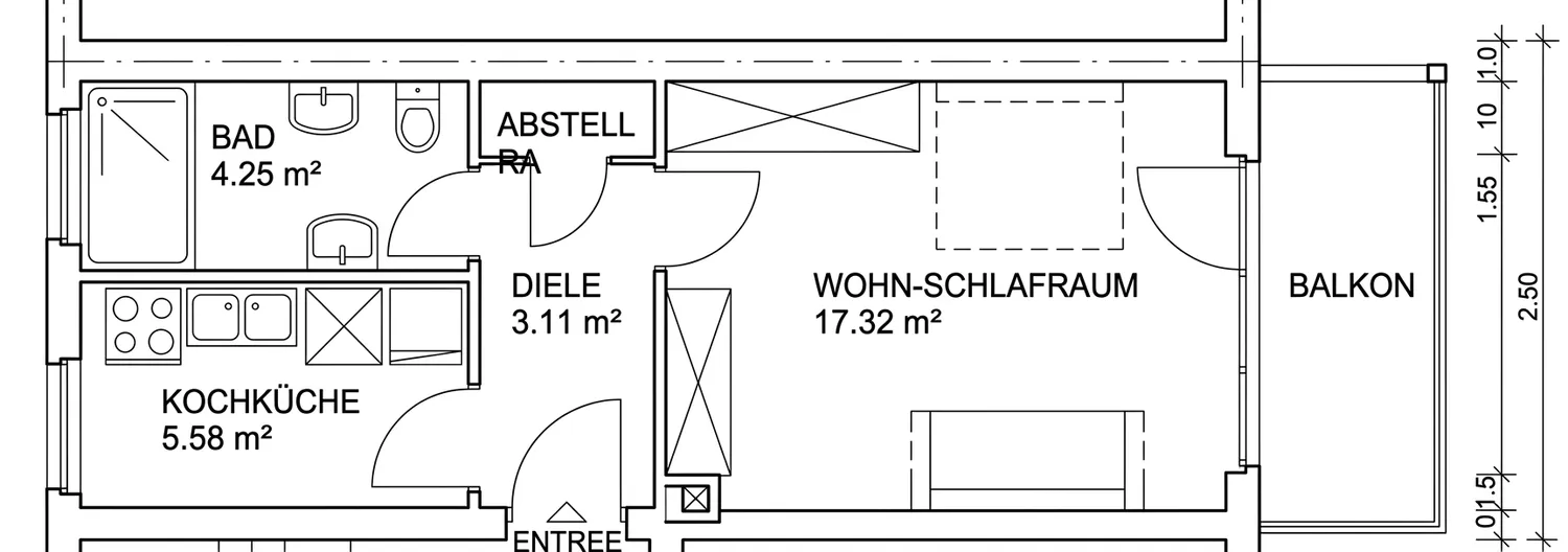 2 Zimmer Wohnung mit 33 m² in Wuppertal – Bild 8
