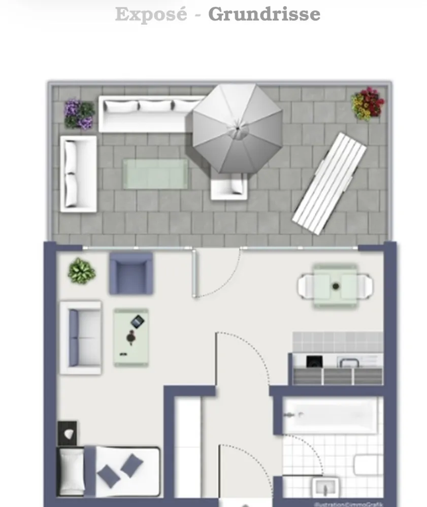 1 Zimmer Wohnung mit 37 m² in Düsseldorf – Bild 8