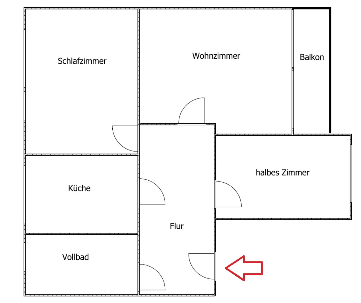 3 Zimmer Wohnung mit 49 m² in Hamburg – Bild 3