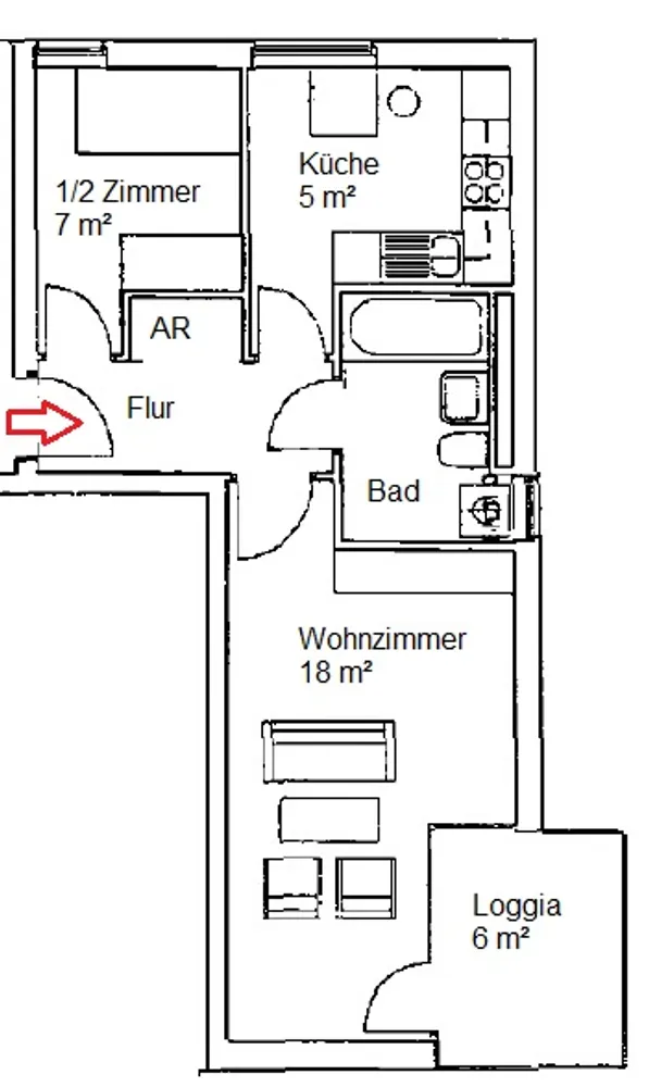 2 Zimmer Wohnung mit 43 m² in Berlin – Bild 8