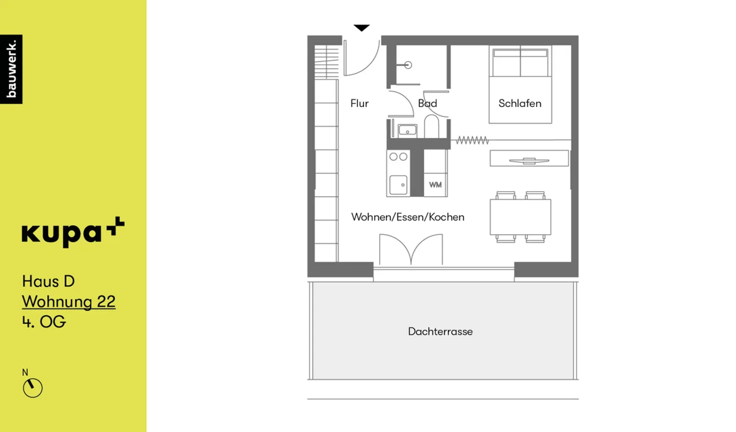 2 room apartment with 45 m² in Munich – Photo 2