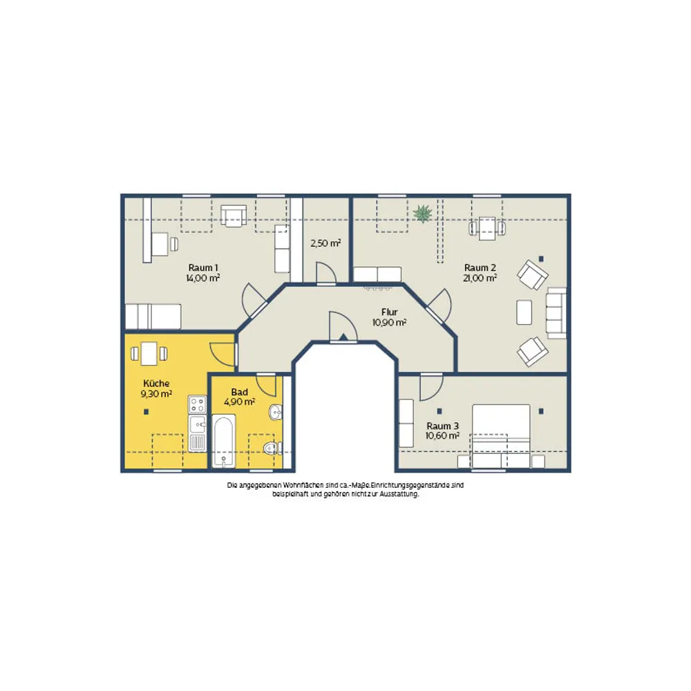 3 Zimmer Wohnung mit 74 m² in Leipzig – Bild 2