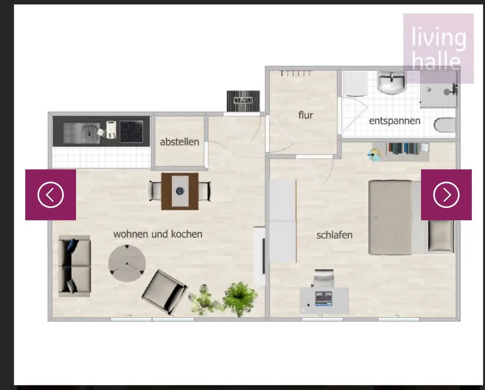 2 Zimmer Wohnung mit 50 m² in Halle (Saale) – Bild 9