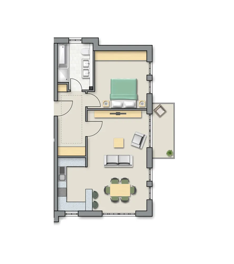 2 room apartment with 68 m² in Munich – Photo 9