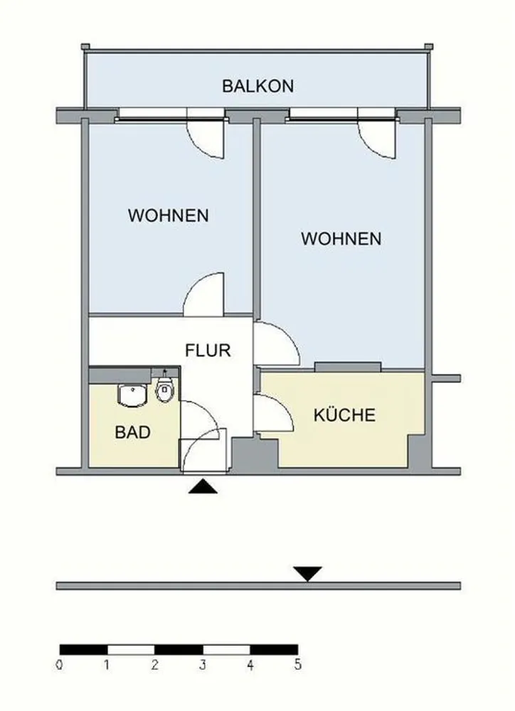 2 Zimmer Wohnung mit 52 m² in Neubrandenburg – Bild 5