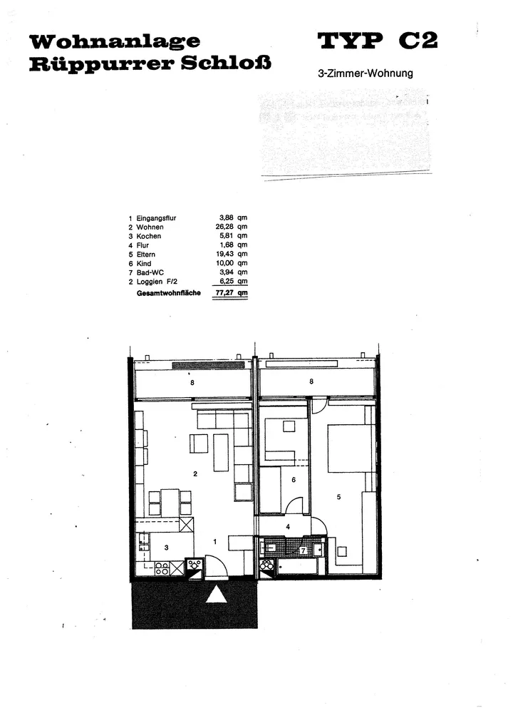 3 Zimmer Wohnung mit 77 m² in Karlsruhe – Bild 5