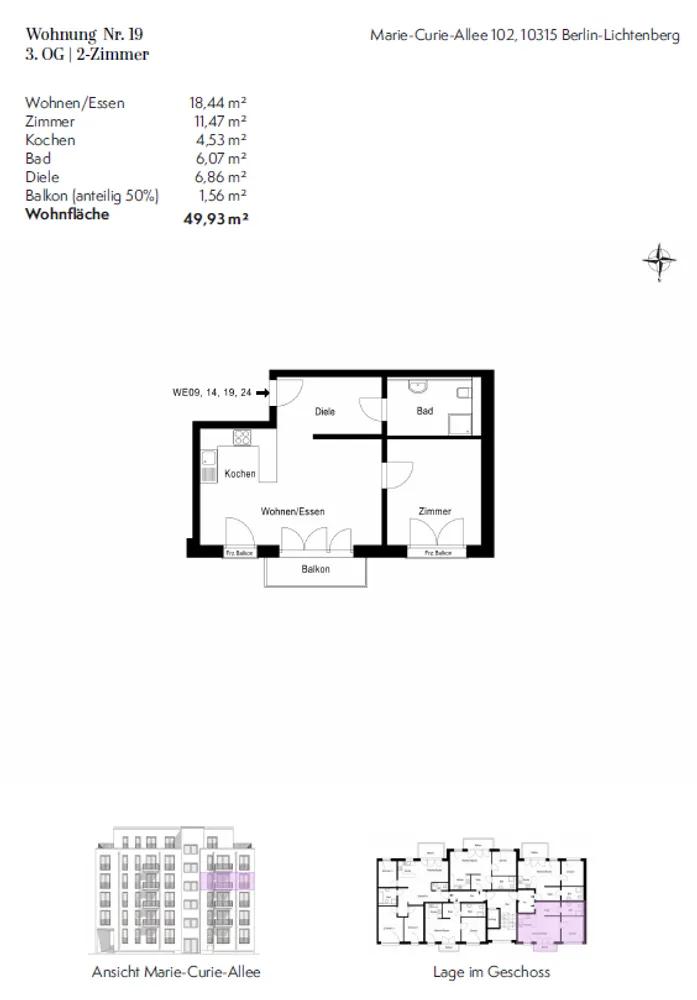 2 Zimmer Wohnung mit 50 m² in Berlin – Bild 5