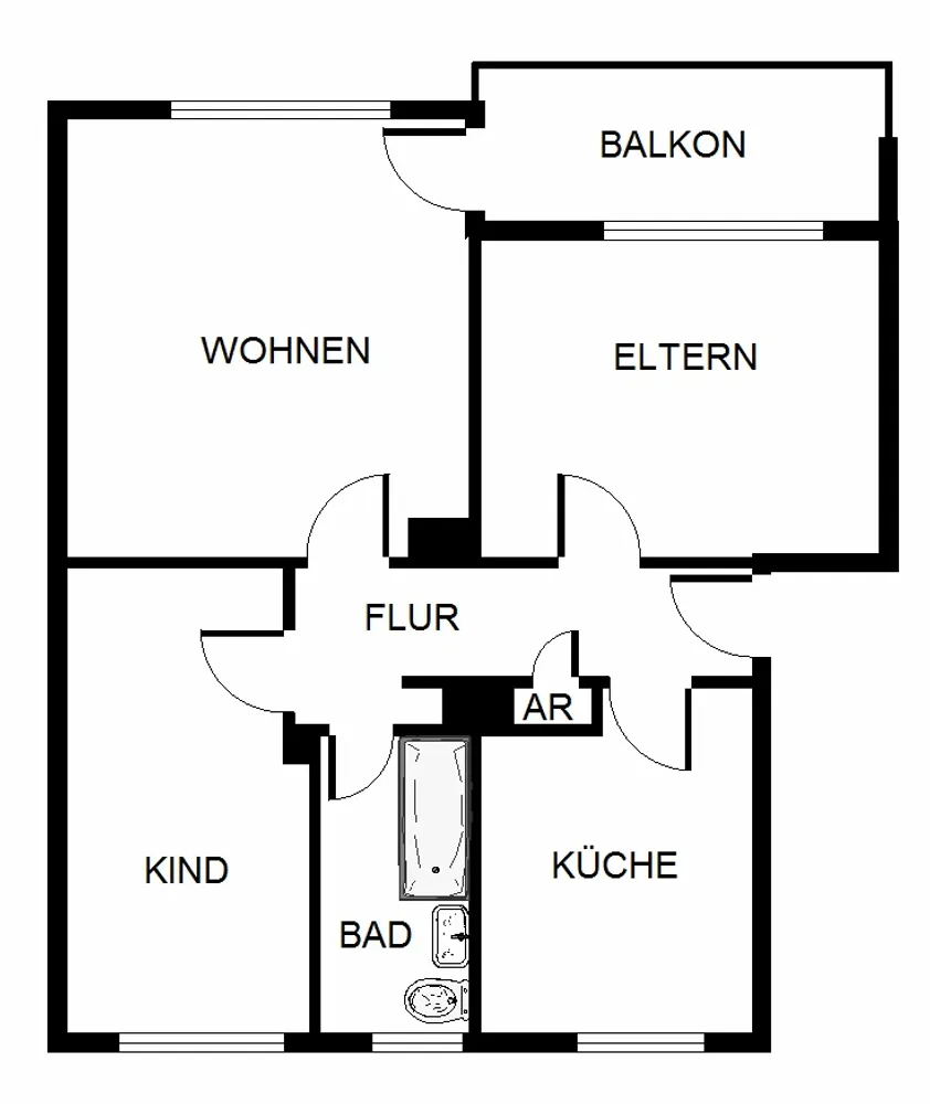 3 room apartment with 65 m² in Herten – Photo 10