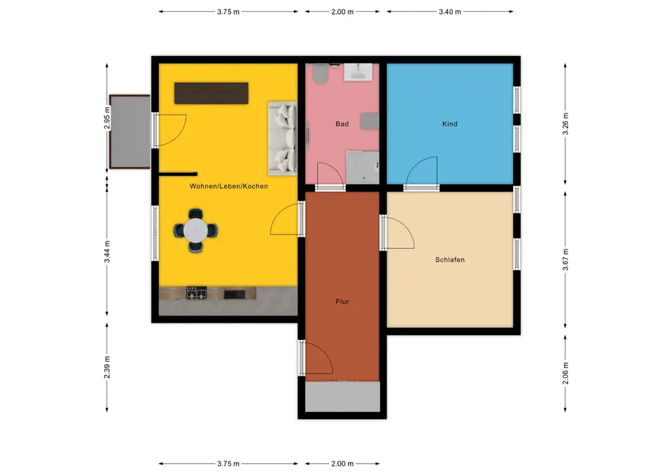3 Zimmer Wohnung mit 70 m² in Halle (Saale) – Bild 7