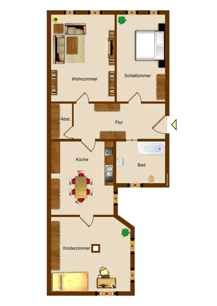 3 room apartment with 75 m² in Magdeburg – Photo 5