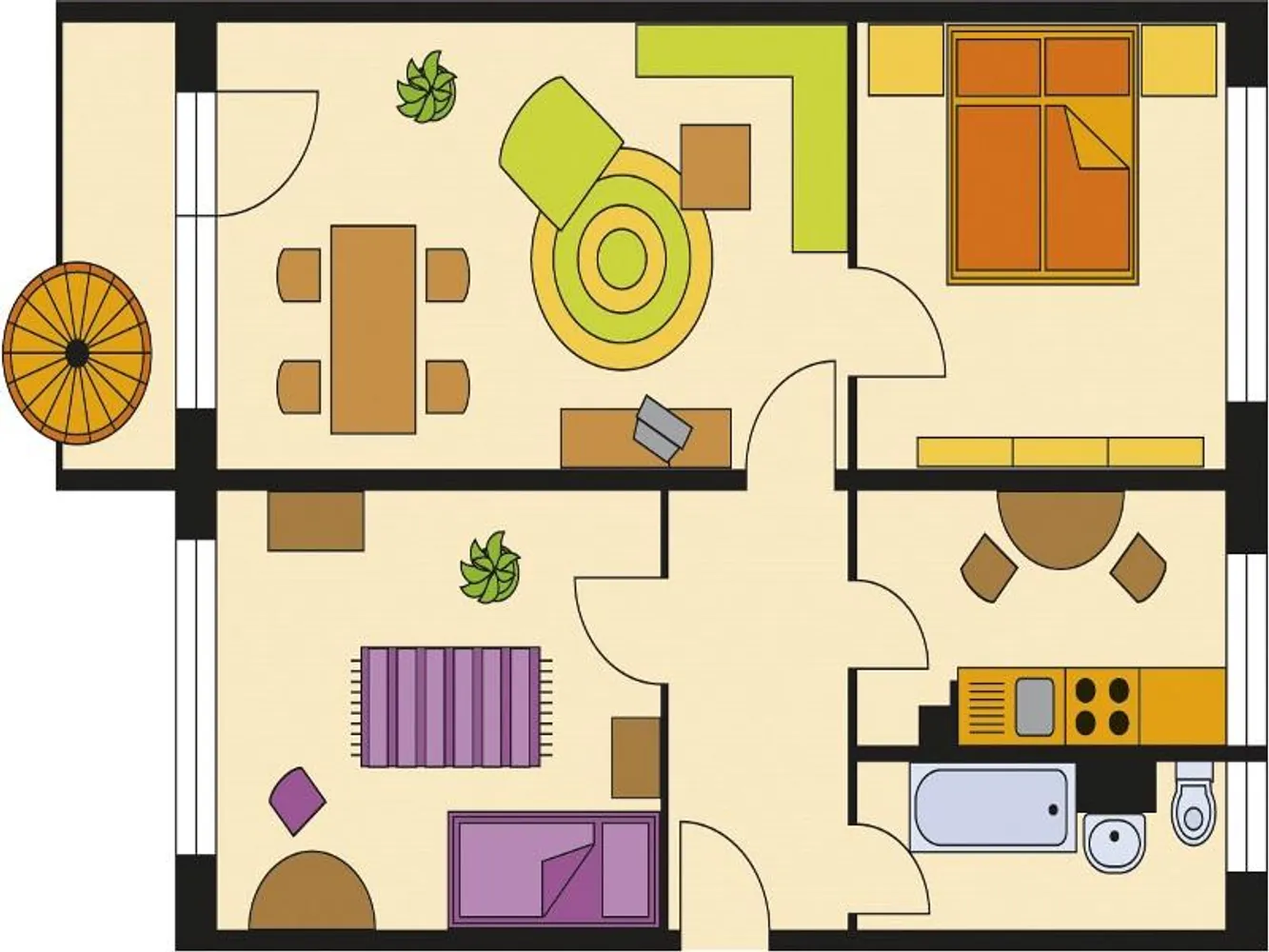 3 Zimmer Wohnung mit 61 m² in Halle (Saale) – Bild 3