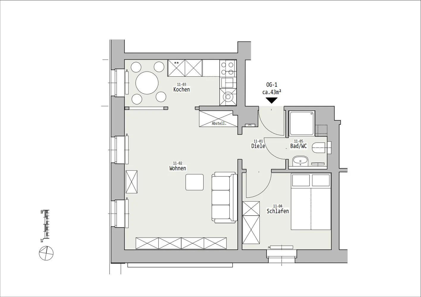 3 room apartment with 41 m² in Bochum – Photo 7
