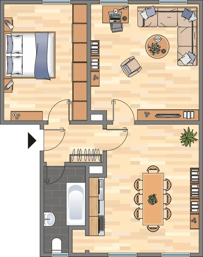 2 Zimmer Wohnung mit 53 m² in Dortmund – Bild 2