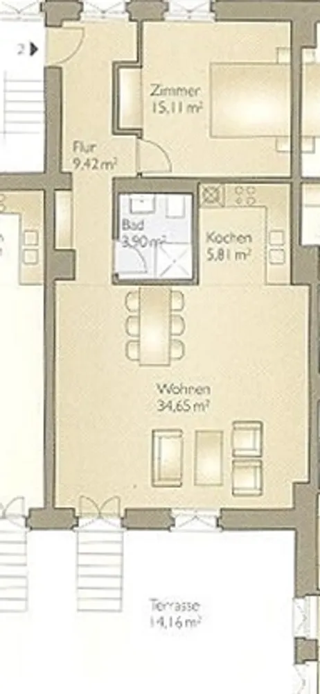 2 room apartment with 76 m² in Berlin – Photo 11