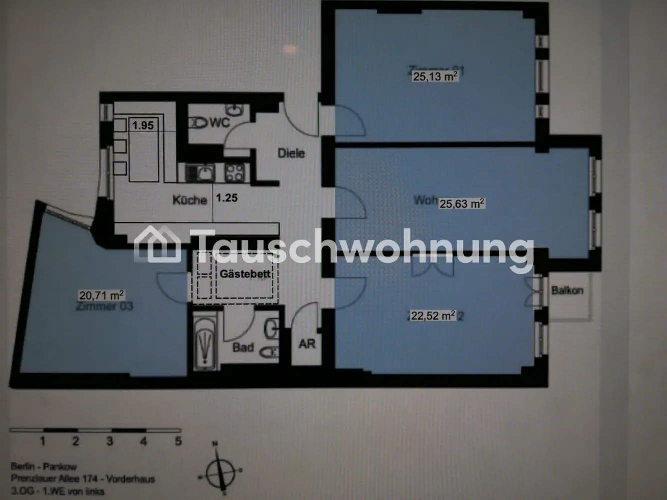 4 Zimmer Wohnung mit 120 m² in Berlin – Bild 1