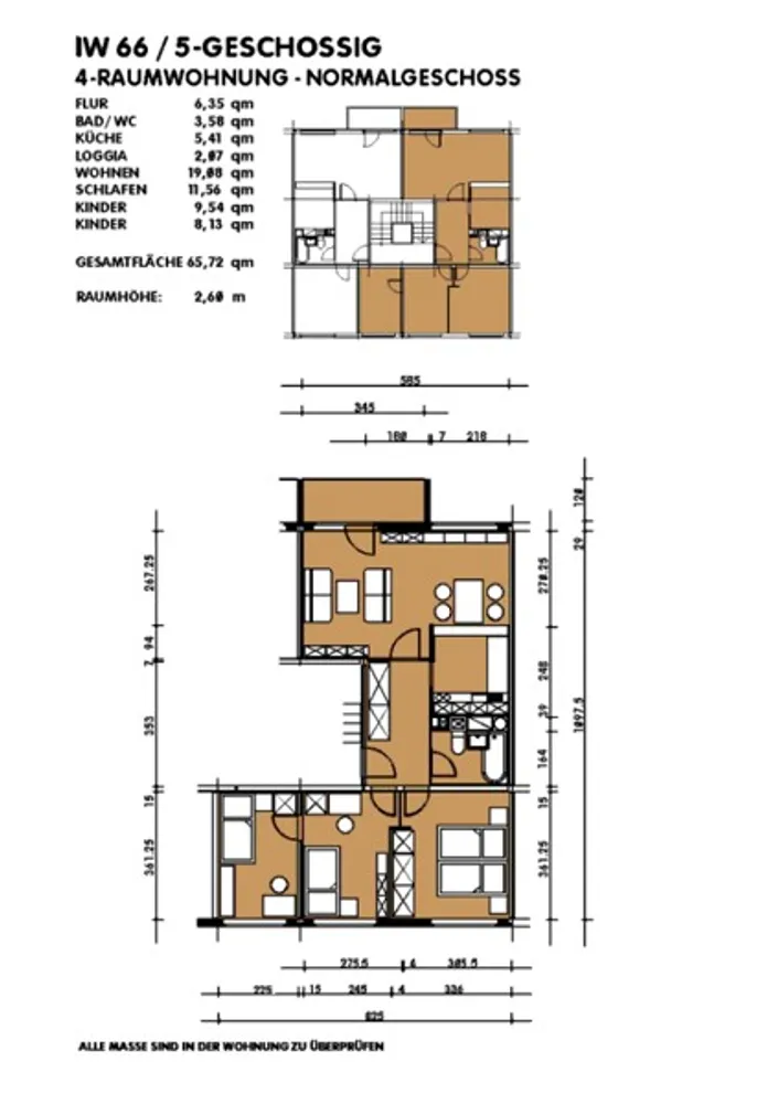 4 Zimmer Wohnung mit 65 m² in Dresden – Bild 1