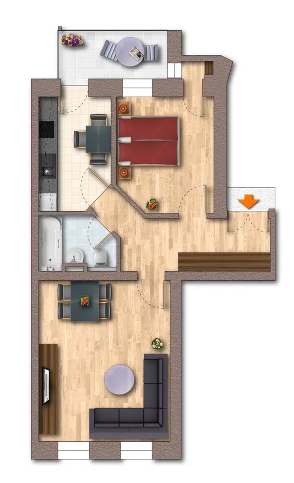 3 Zimmer Wohnung mit 63 m² in Chemnitz – Bild 10