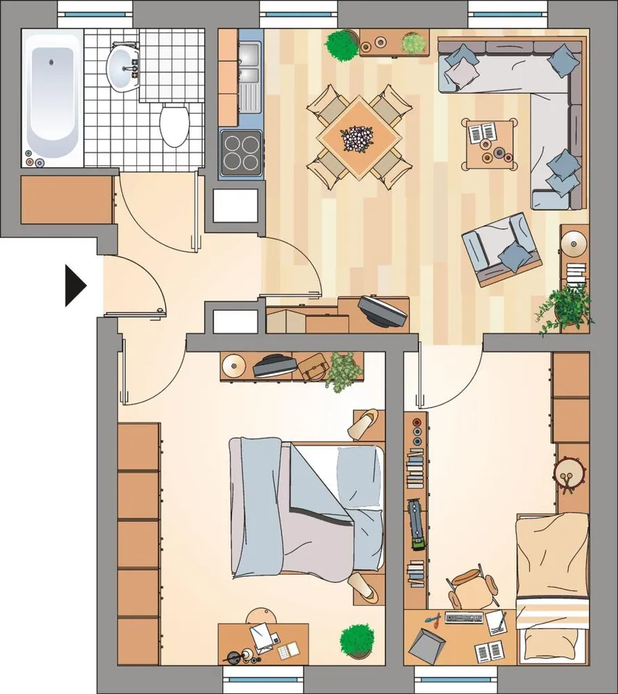 3 Zimmer Wohnung mit 47 m² in Gelsenkirchen – Bild 2