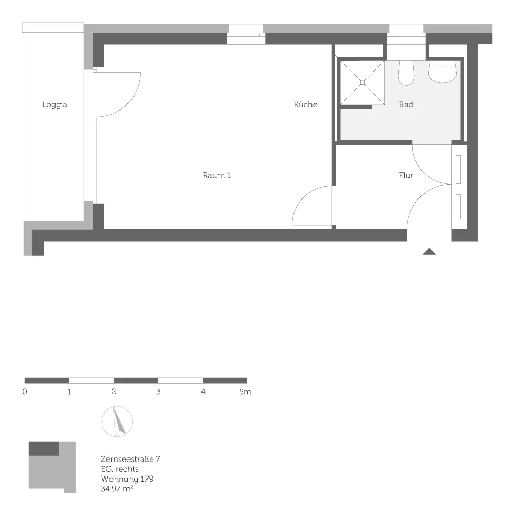 1 Zimmer Wohnung mit 35 m² in Berlin – Bild 5