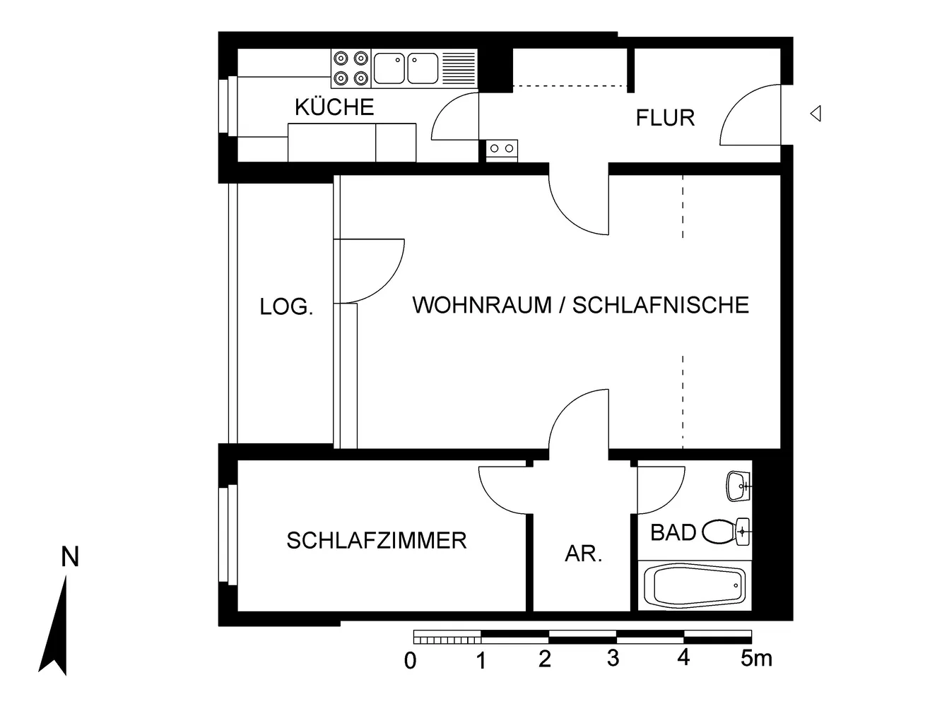 2 room apartment with 59 m² in Berlin – Photo 3