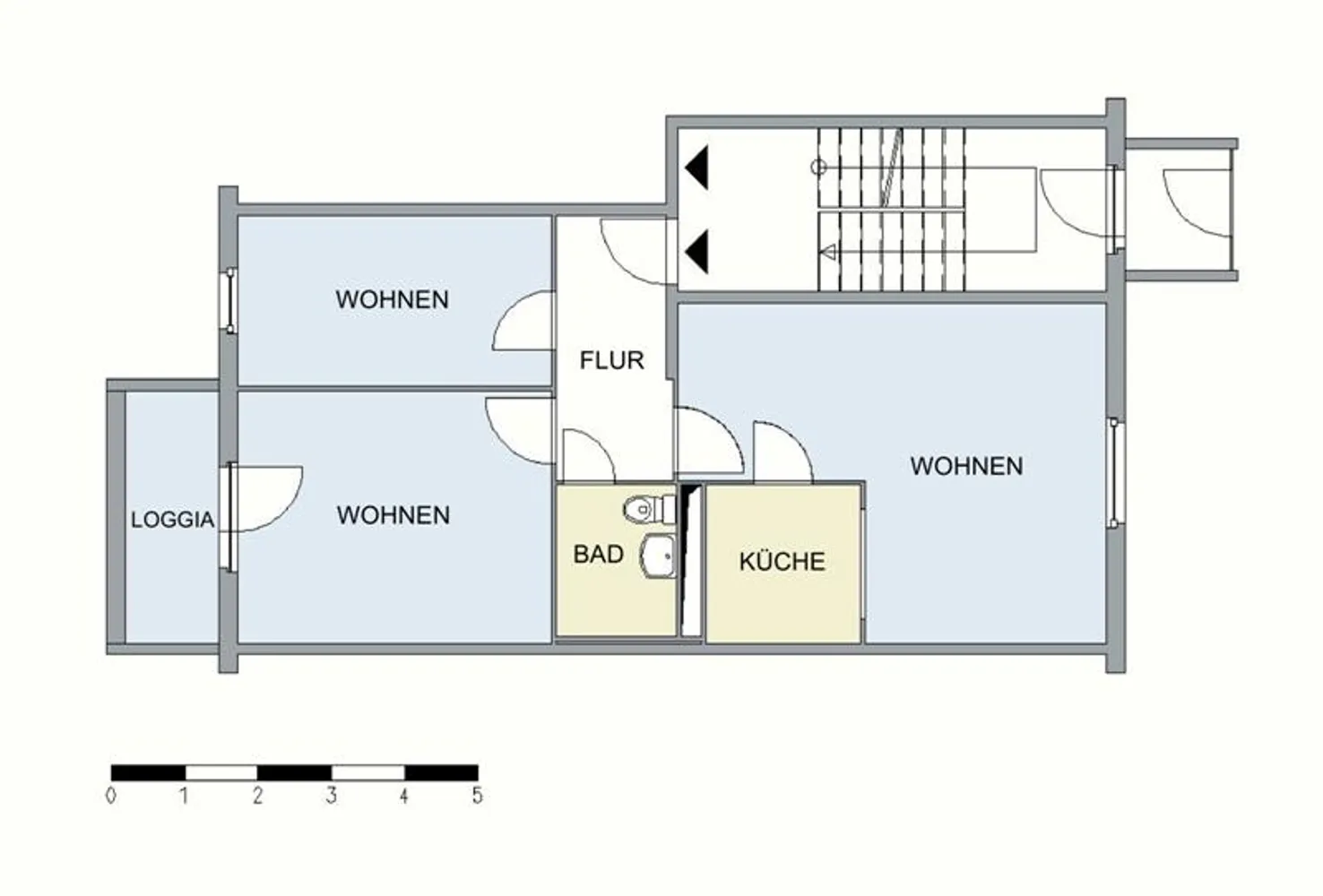 3 Zimmer Wohnung mit 62 m² in Neubrandenburg – Bild 3