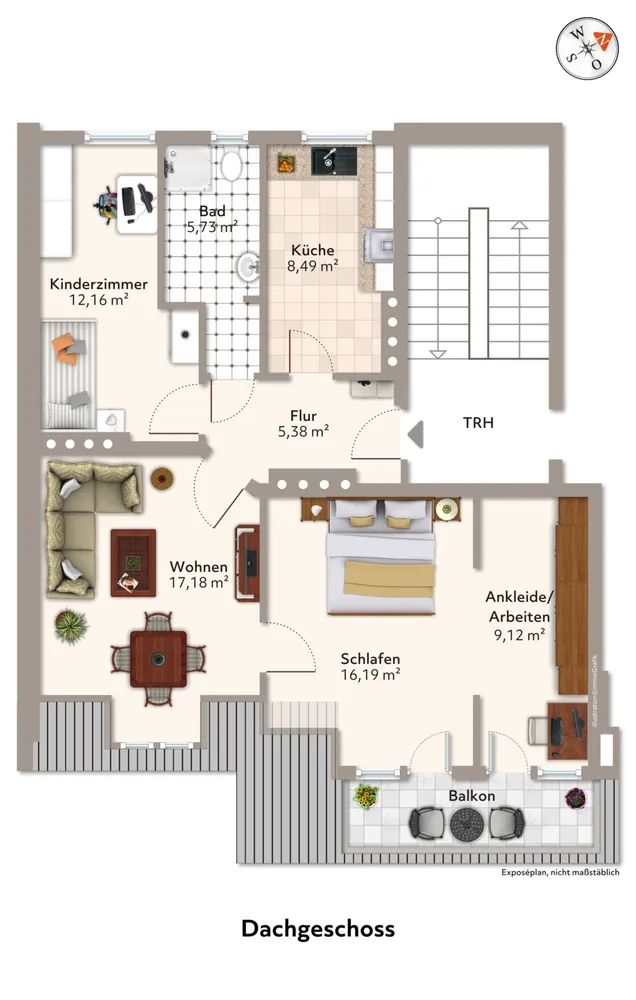 4 Zimmer Wohnung mit 76 m² in Magdeburg – Bild 4