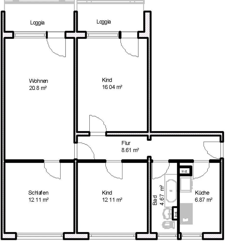4 room apartment with 84 m² in Magdeburg – Photo 5