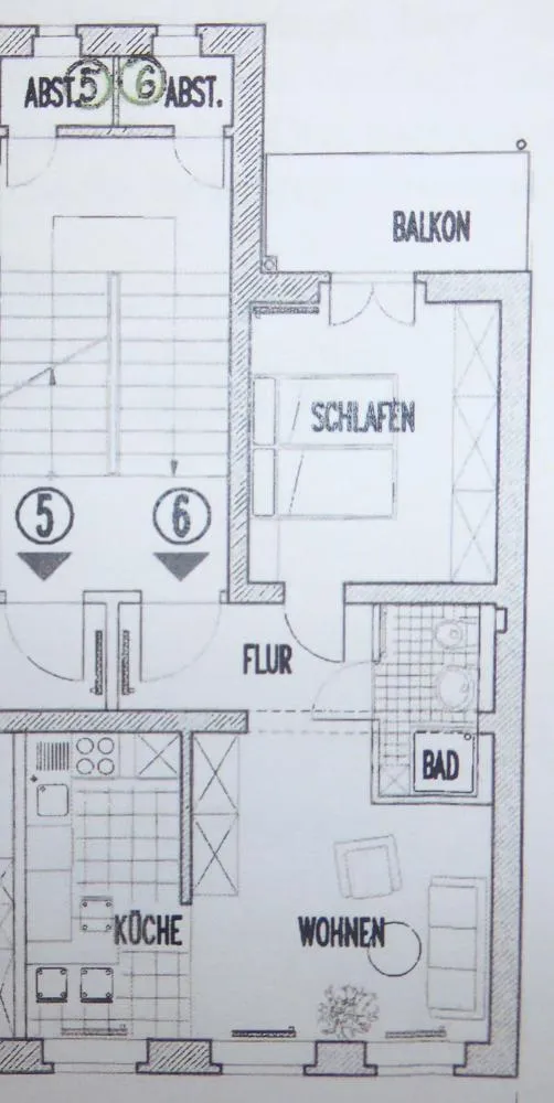 2 Zimmer Wohnung mit 45 m² in Plauen – Bild 2