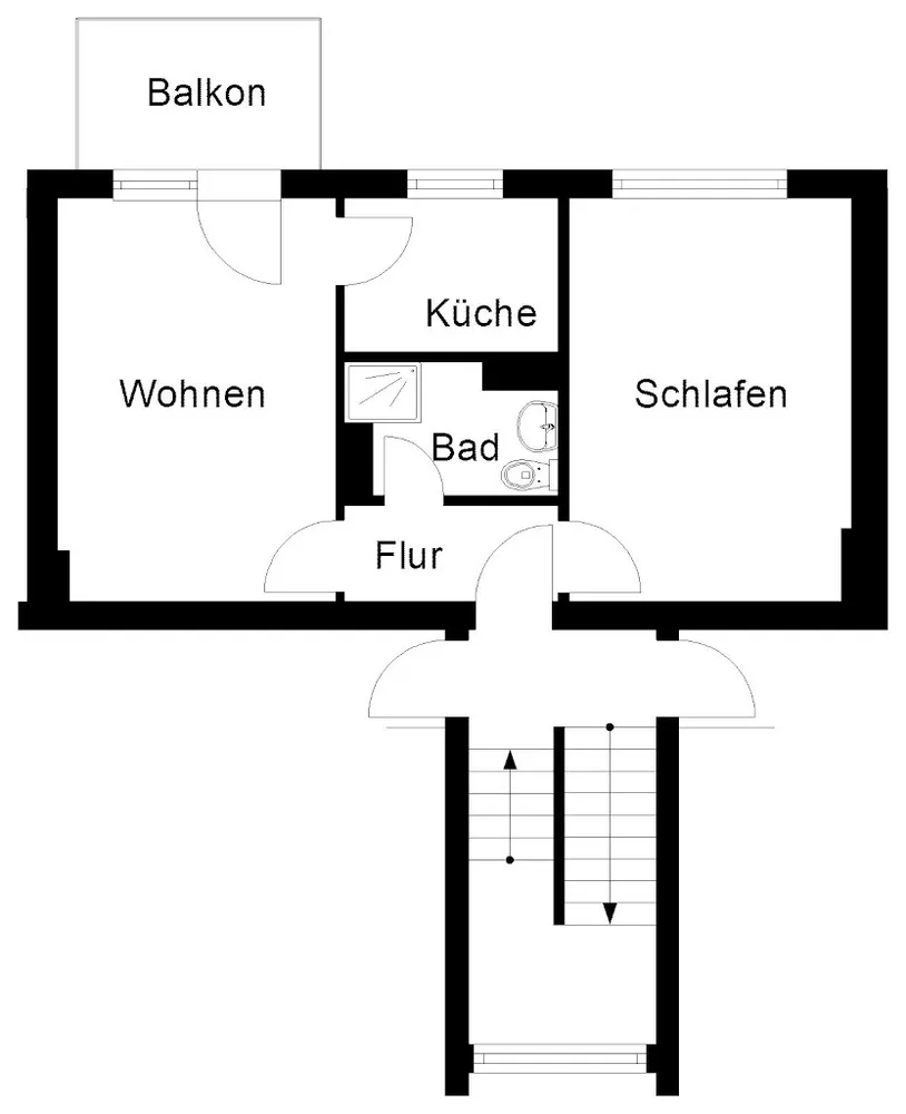 2 Zimmer Wohnung mit 47 m² in Wuppertal – Bild 3
