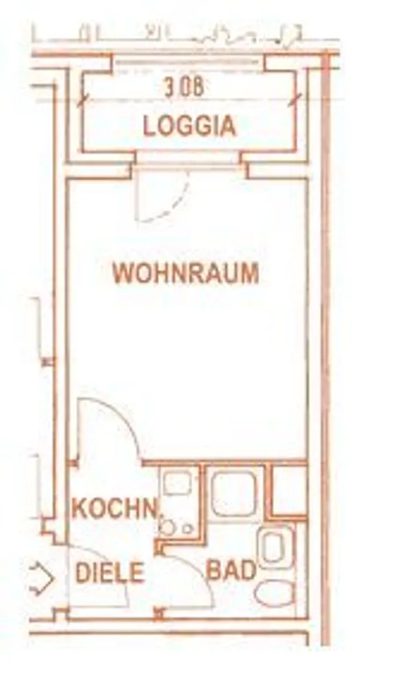 1 Zimmer Wohnung mit 22 m² in Düsseldorf – Bild 3