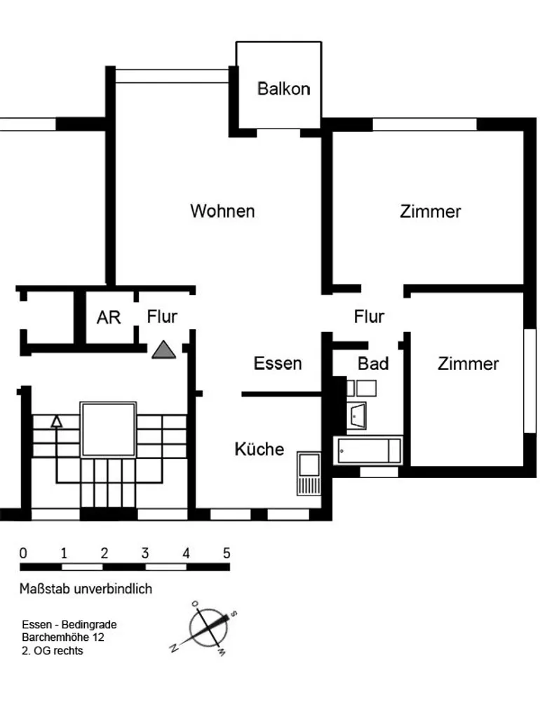 3 Zimmer Wohnung mit 75 m² in Essen – Bild 3