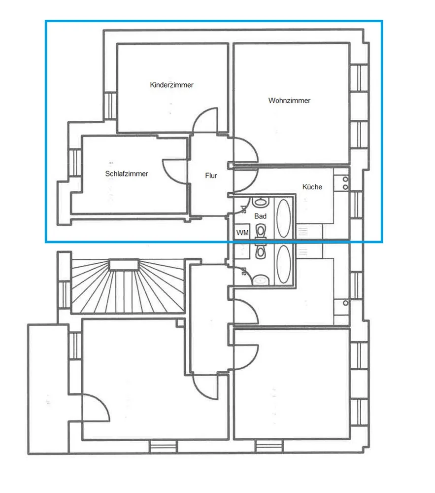 3 Zimmer Wohnung mit 54 m² in Meißen – Bild 2