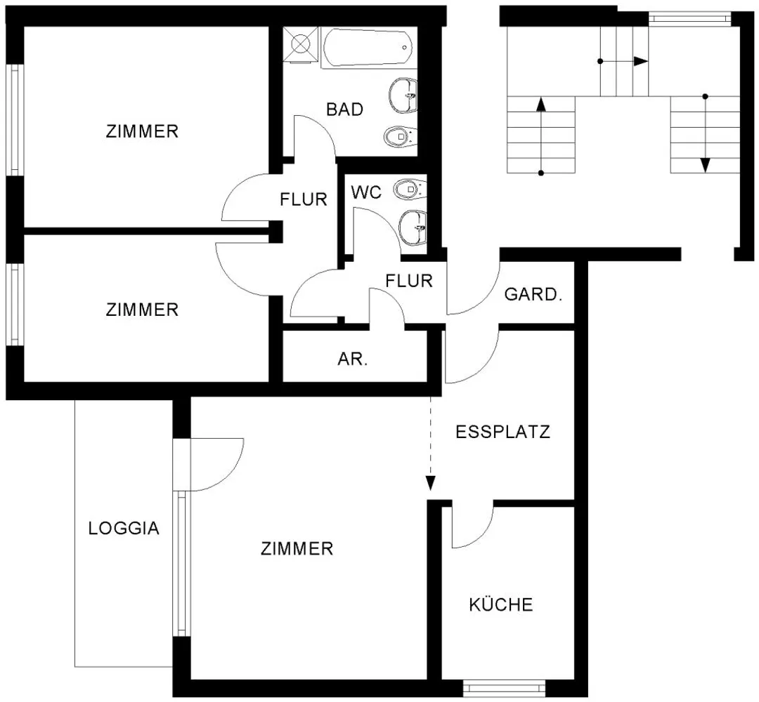 3 Zimmer Wohnung mit 76 m² in Bochum – Bild 3