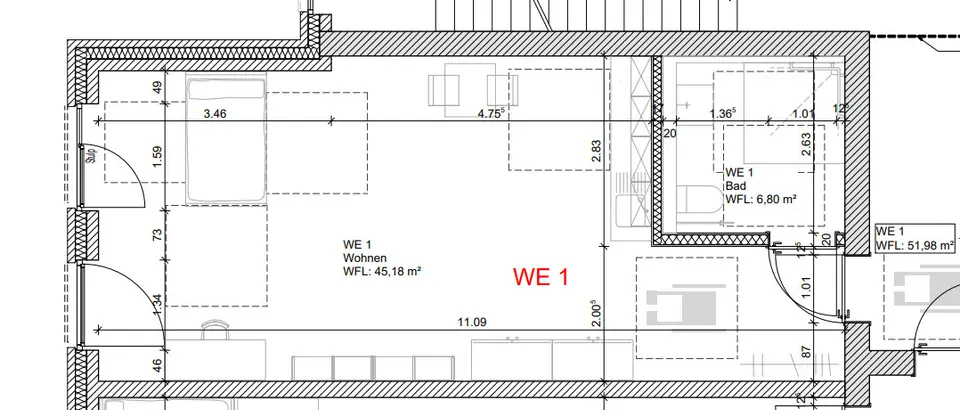 2 Zimmer Wohnung mit 52 m² in Osnabrück – Bild 6