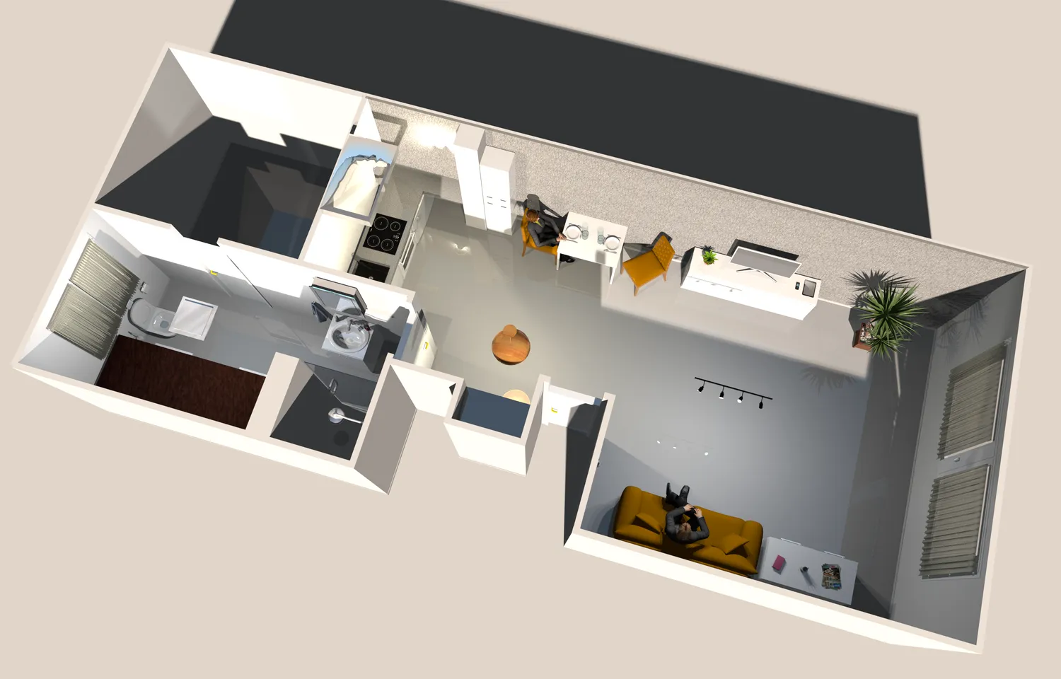 1 Zimmer Wohnung mit 40 m² in München – Bild 2