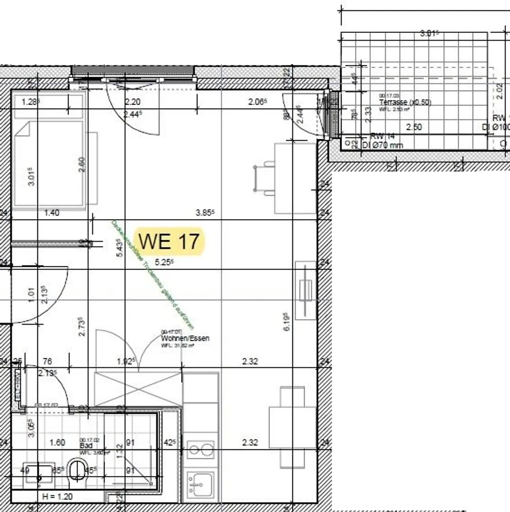 1 Zimmer Wohnung mit 38 m² in Aachen – Bild 9