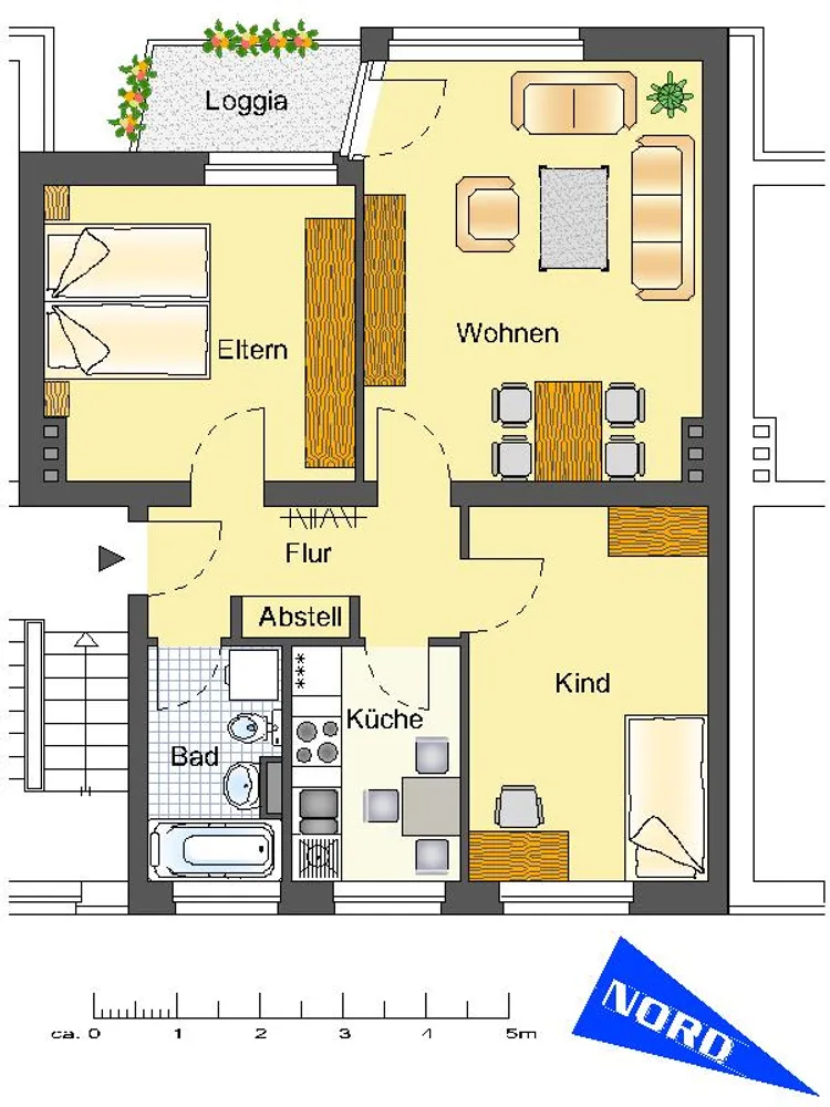 3 Zimmer Wohnung mit 64 m² in Bielefeld – Bild 2