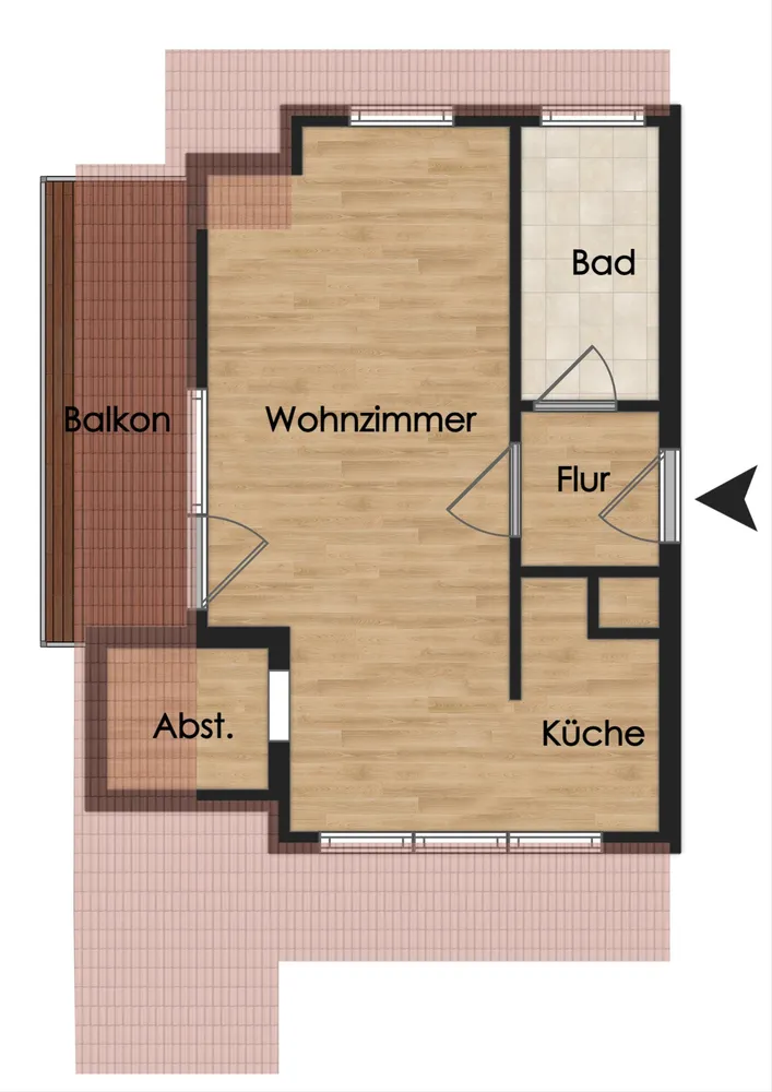 1 Zimmer Wohnung mit 43 m² in Oldenburg – Bild 7