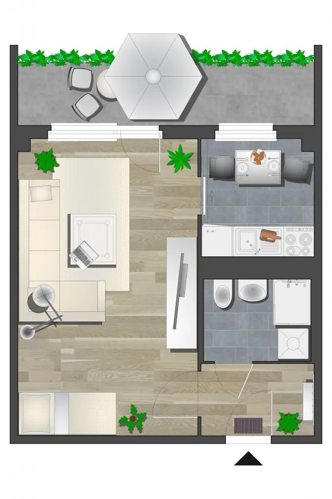 1 Zimmer Wohnung mit 37 m² in Chemnitz – Bild 3