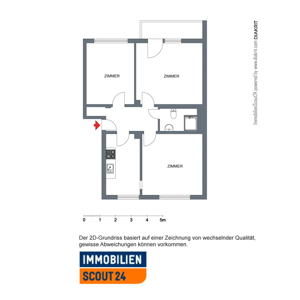 3 Zimmer Wohnung mit 79 m² in Paderborn – Bild 7