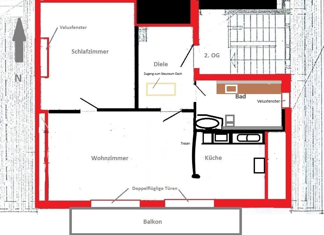 2 Zimmer Wohnung mit 65 m² in Augsburg – Bild 3