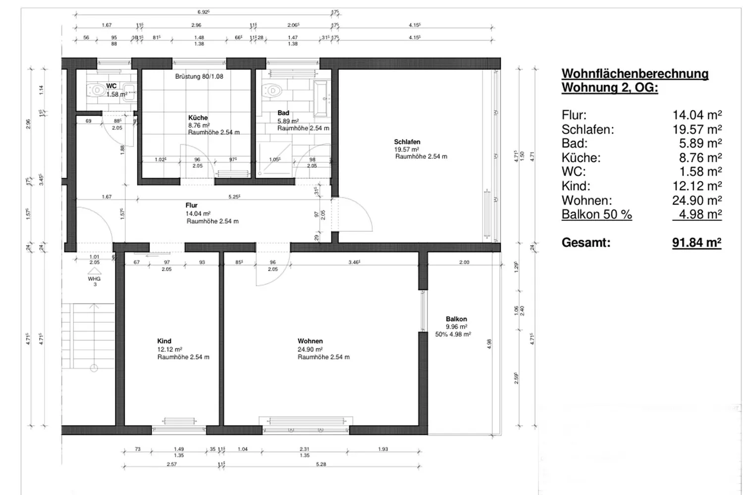 4 Zimmer Wohnung mit 92 m² in Oberhausen – Bild 2