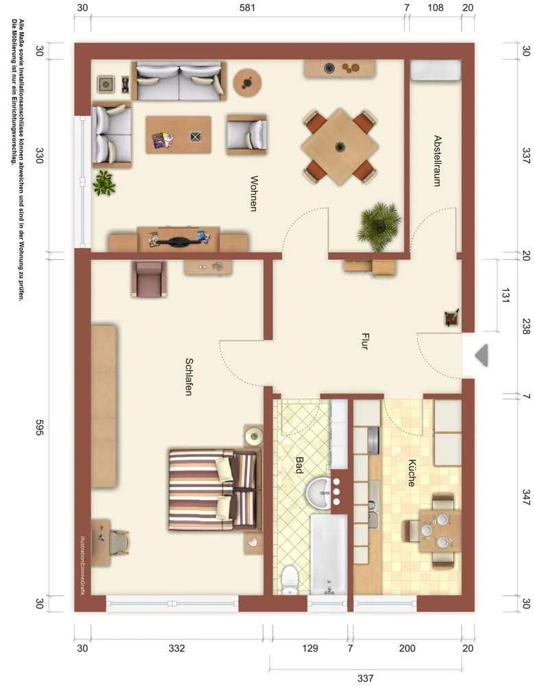 2 Zimmer Wohnung mit 62 m² in Zittau – Bild 3