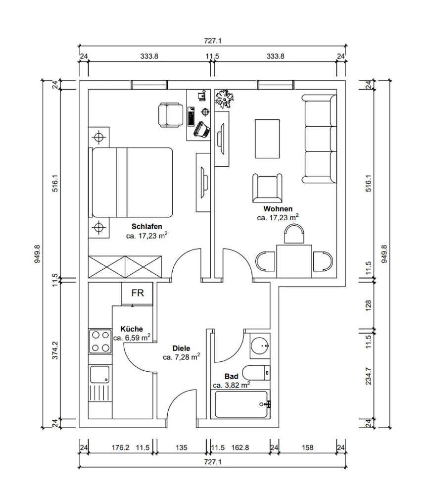 2 Zimmer Wohnung mit 53 m² in Essen – Bild 5