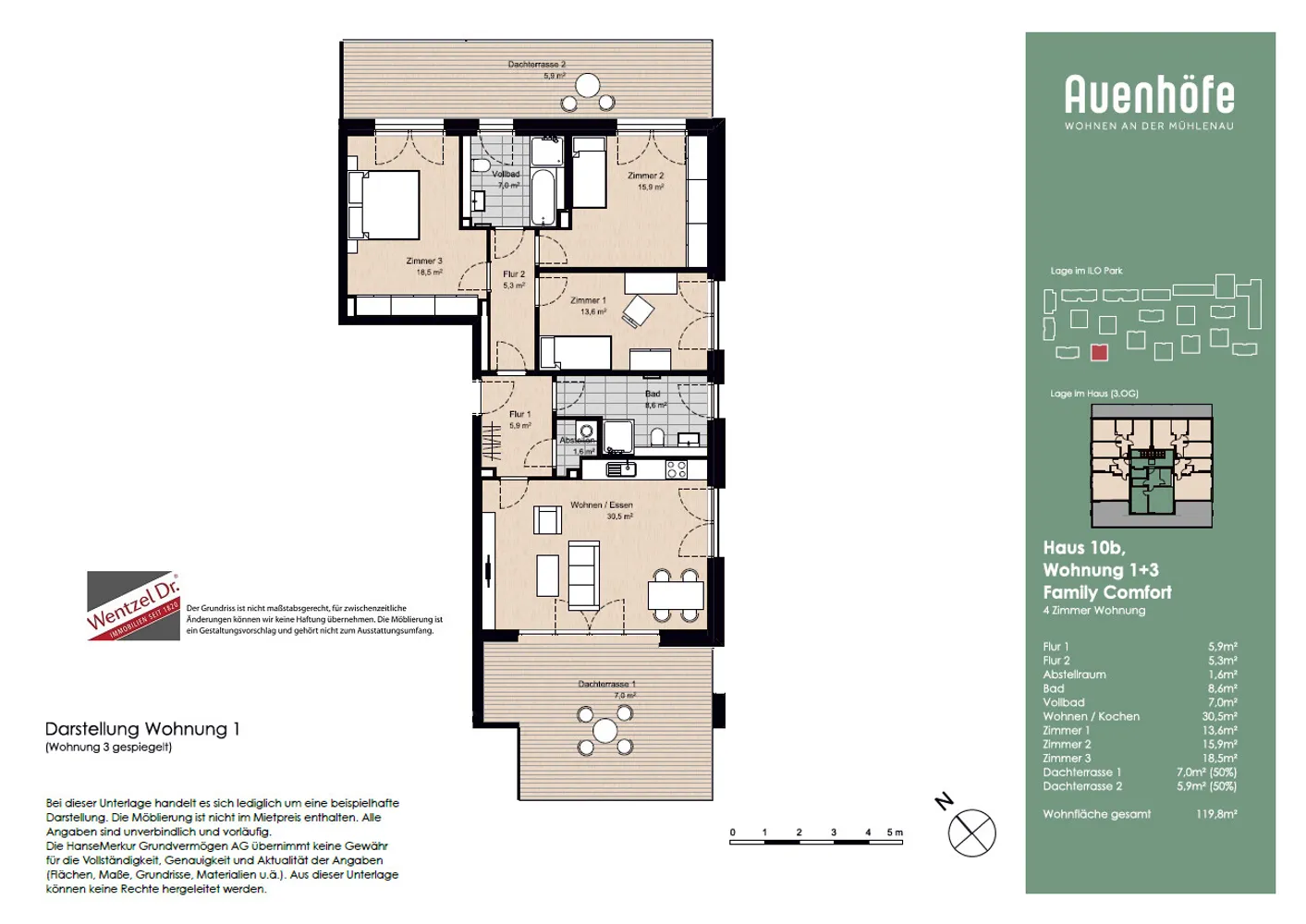4 room apartment with 123 m² in Pinneberg – Photo 3