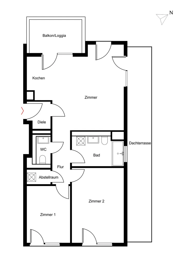 3 Zimmer Wohnung mit 84 m² in Düsseldorf – Bild 11