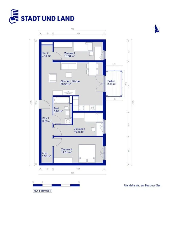 4 room apartment with 84 m² in Berlin – Photo 1